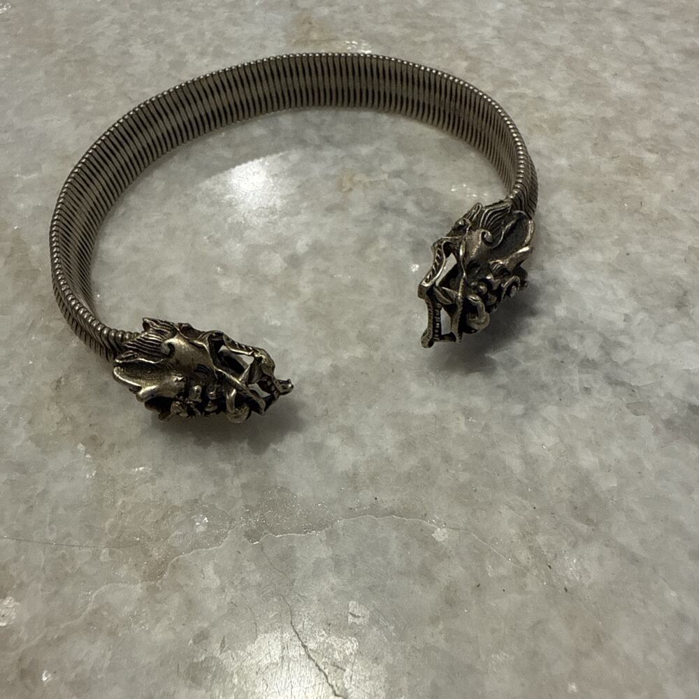 Silver Color Dragon Adjustable Bracelet